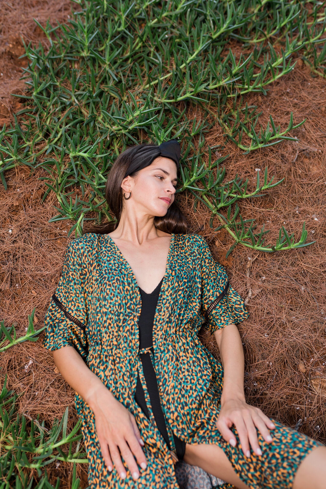 Pink Label - Beachwear Leopard Green