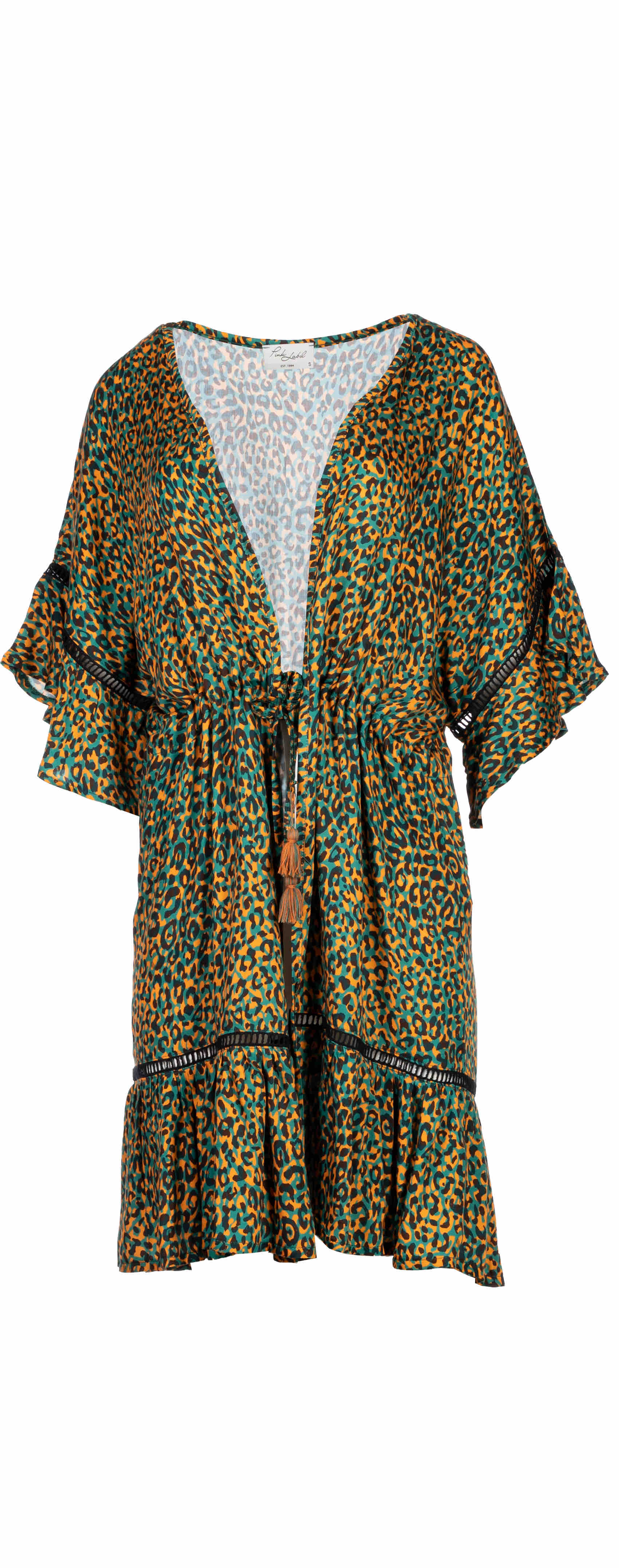 Pink Label - Beachwear Leopard Green