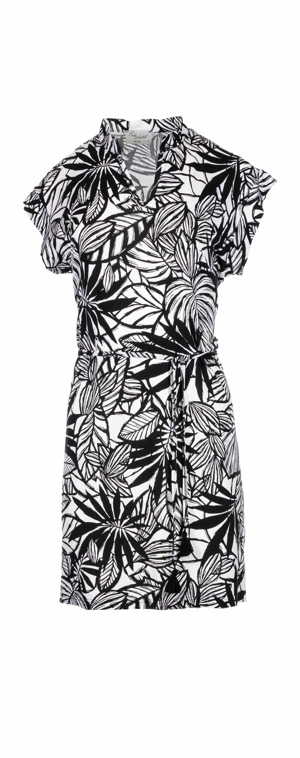 Pink Label - Beachwear Black Flower