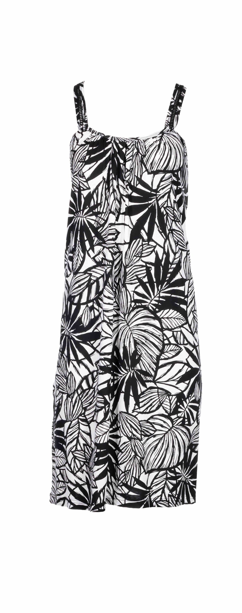 Pink Label - Beachwear Black Flower