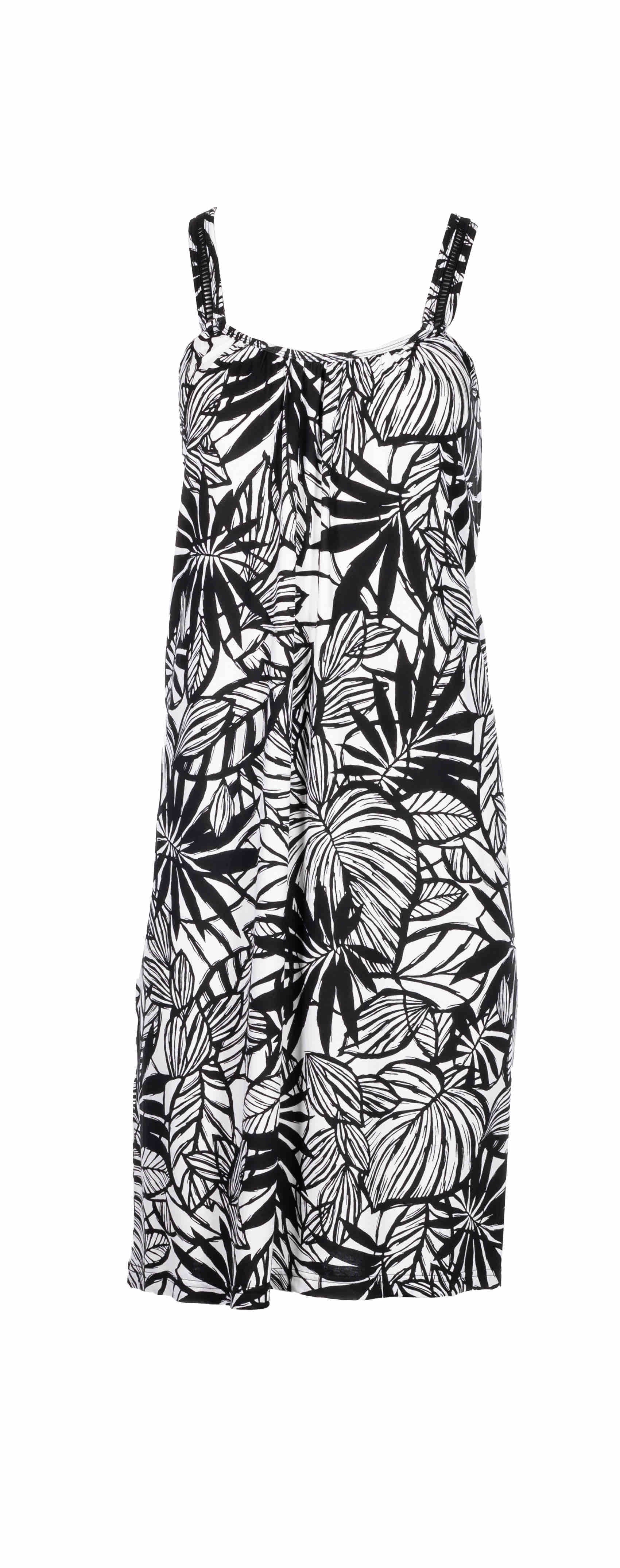 Pink Label - Beachwear Black Flower