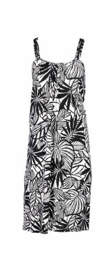 Pink Label - Beachwear Black Flower