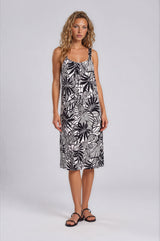 Pink Label - Beachwear Black Flower