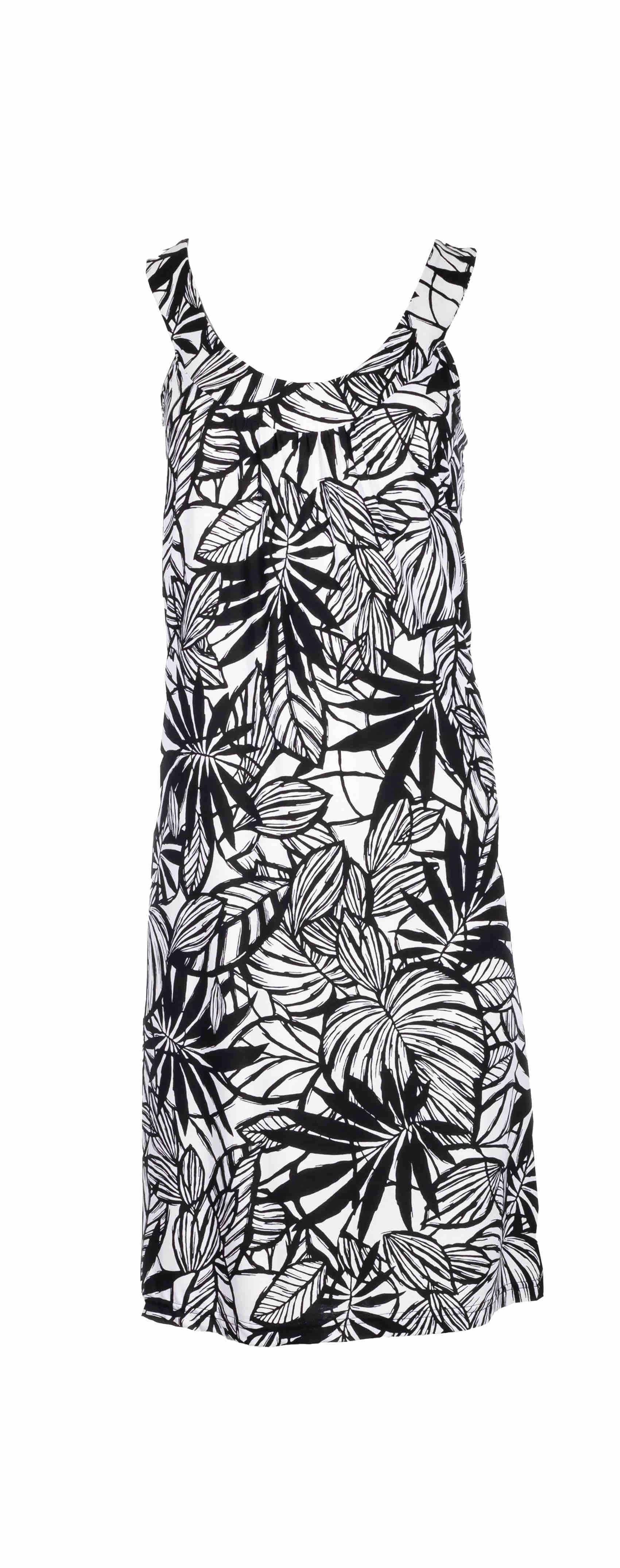 Pink Label - Beachwear Black Flower