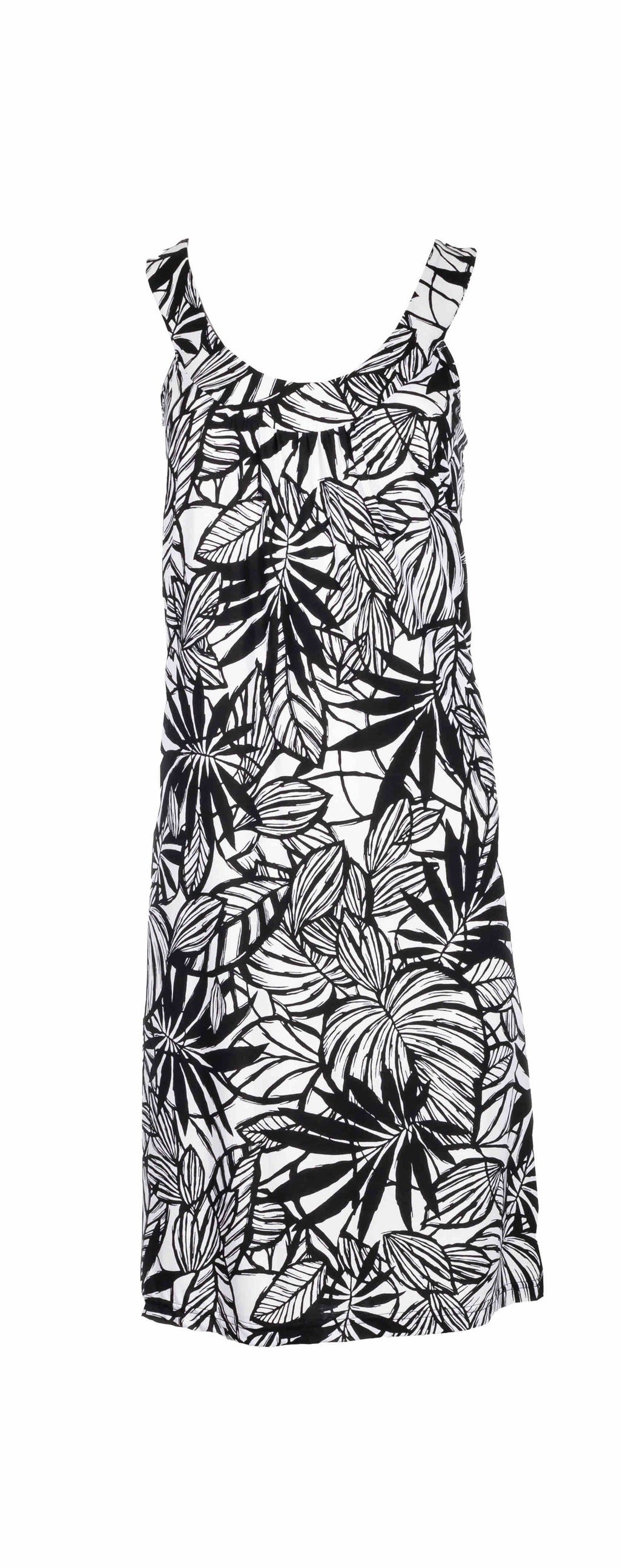 Pink Label - Beachwear Black Flower