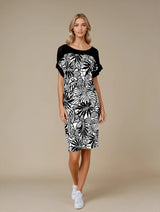Pink Label - Beachwear Black Flower