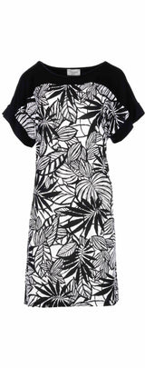 Pink Label - Beachwear Black Flower