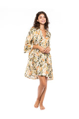 Pink Label - Beachwear Pastel Green Leaf