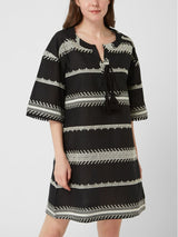 Pink Label - Beachwear Green & Black Embroidery