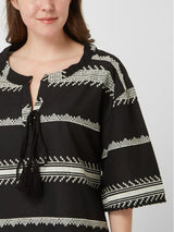 Pink Label - Beachwear Green & Black Embroidery