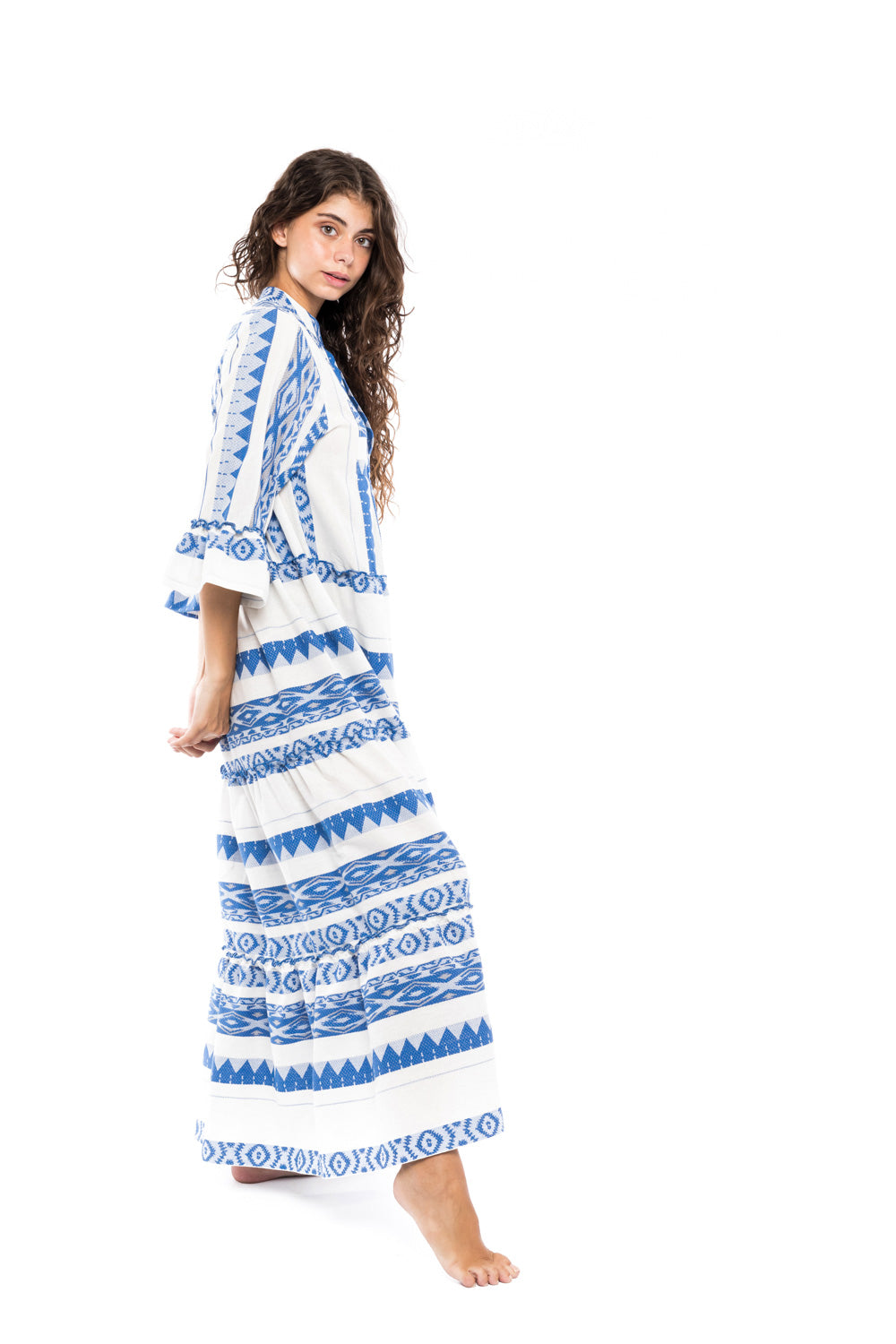 Pink Label - Beachwear Blue Embroidery