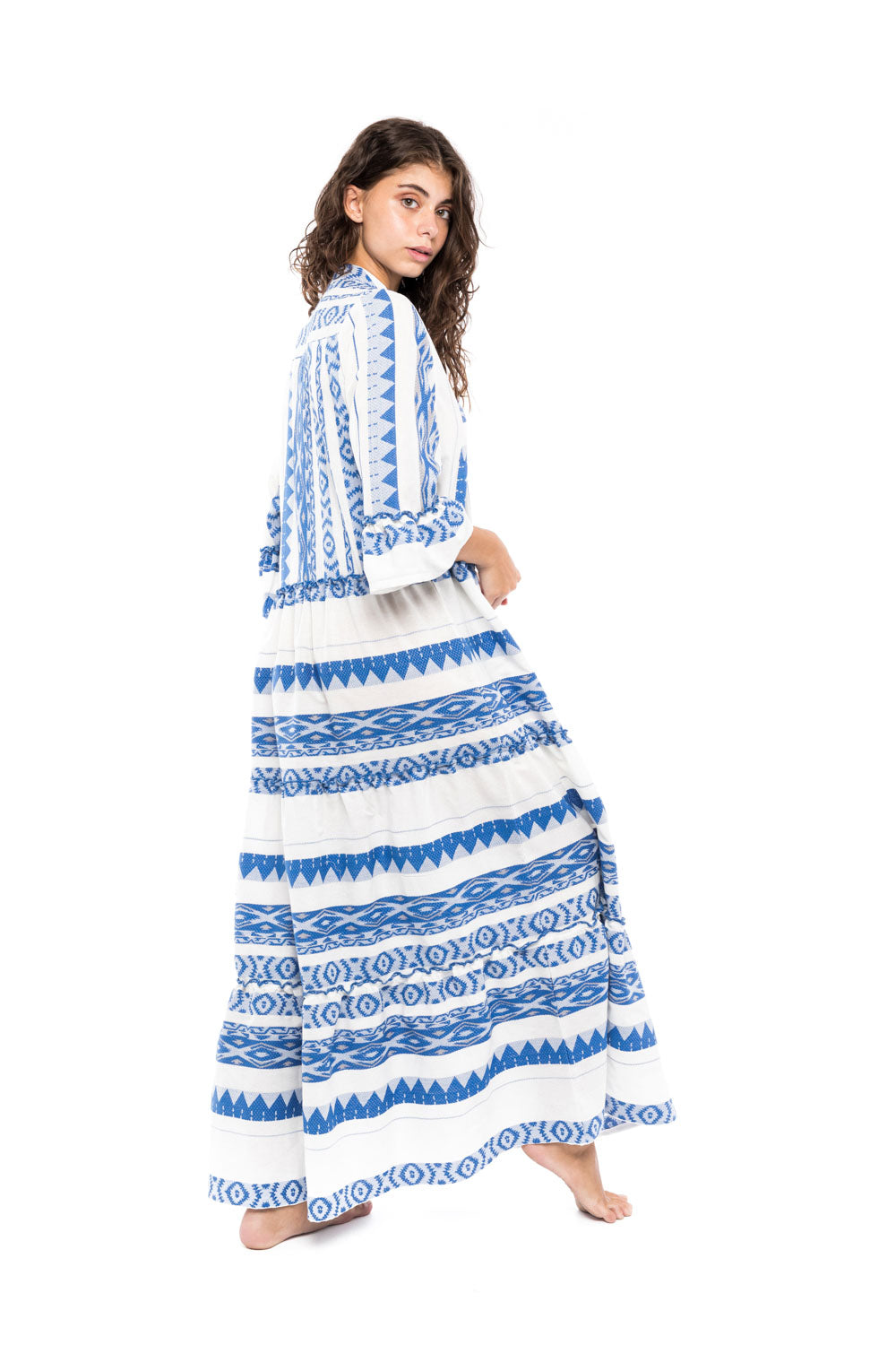 Pink Label - Beachwear Blue Embroidery