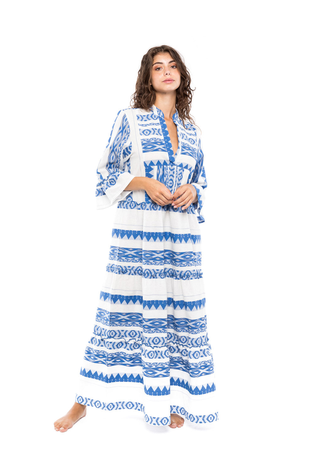 Pink Label - Beachwear Blue Embroidery