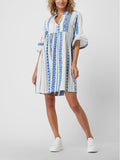 Pink Label - Beachwear Blue Embroidery