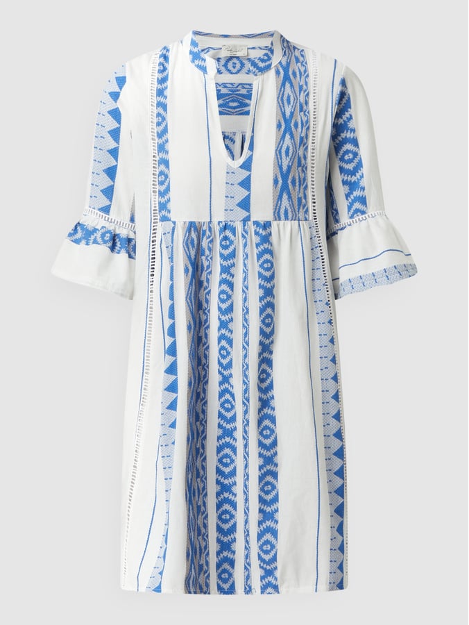 Pink Label - Beachwear Blue Embroidery
