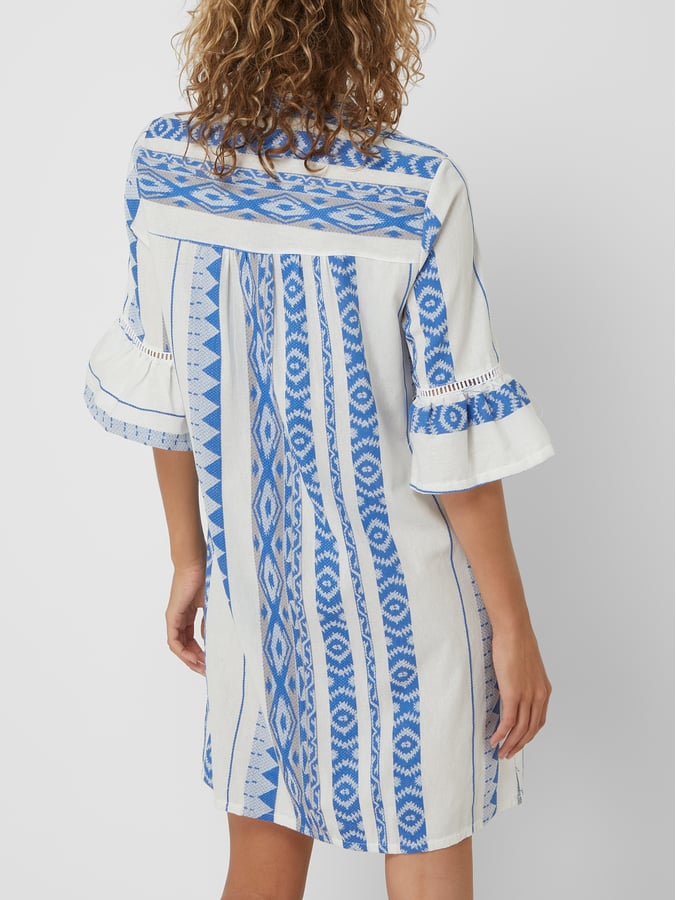 Pink Label - Beachwear Blue Embroidery
