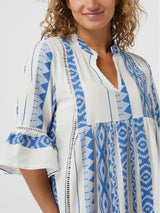 Pink Label - Beachwear Blue Embroidery