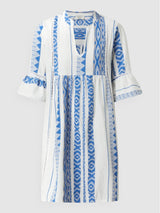 Pink Label - Beachwear Blue Embroidery