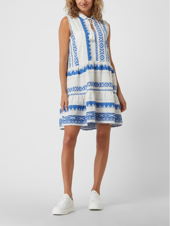 Pink Label - Beachwear Blue Embroidery