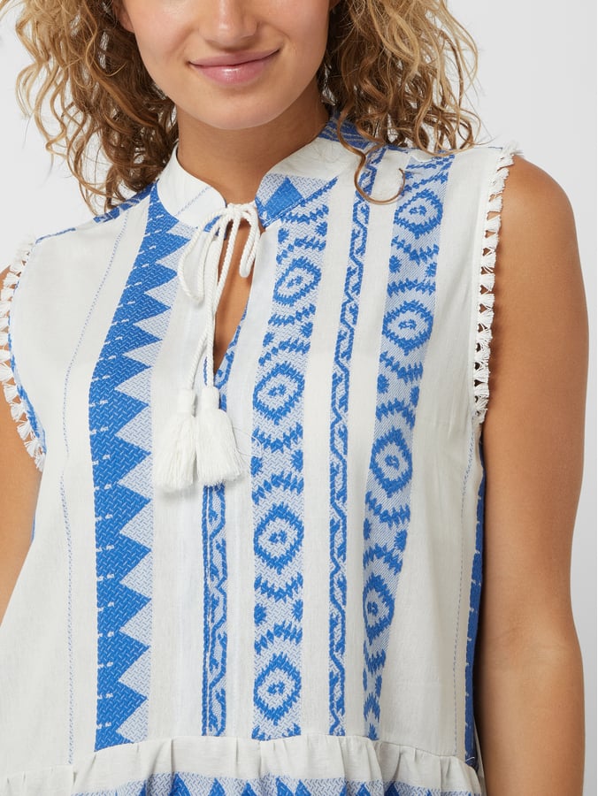 Pink Label - Beachwear Blue Embroidery