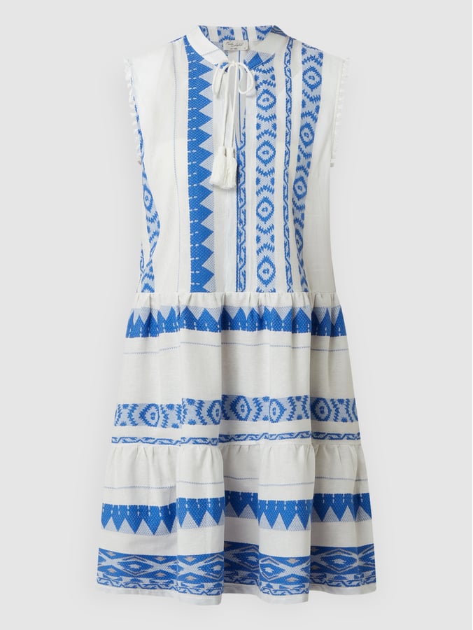 Pink Label - Beachwear Blue Embroidery