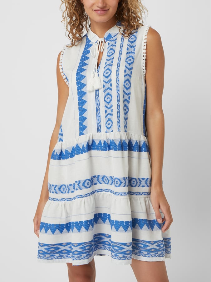 Pink Label - Beachwear Blue Embroidery