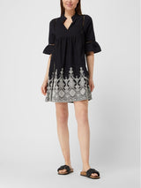 Pink Label - Beachwear Embroidery Black