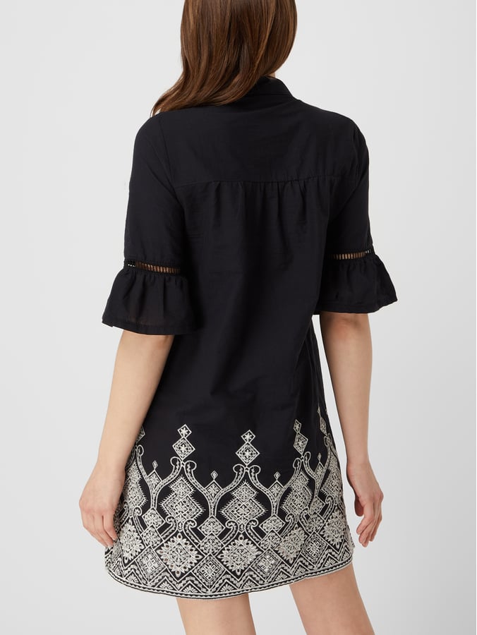 Pink Label - Beachwear Embroidery Black
