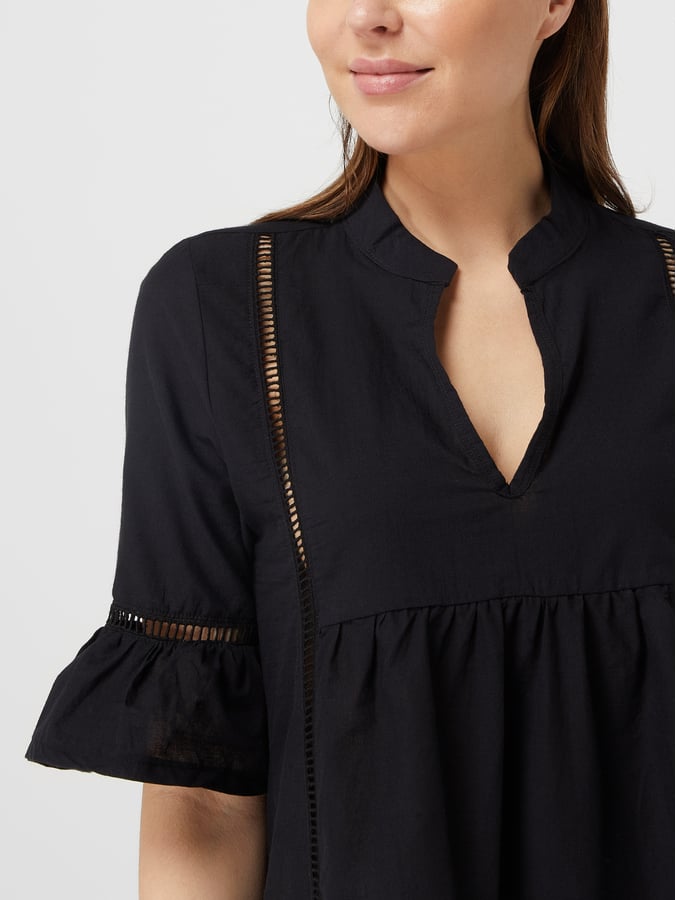 Pink Label - Beachwear Embroidery Black