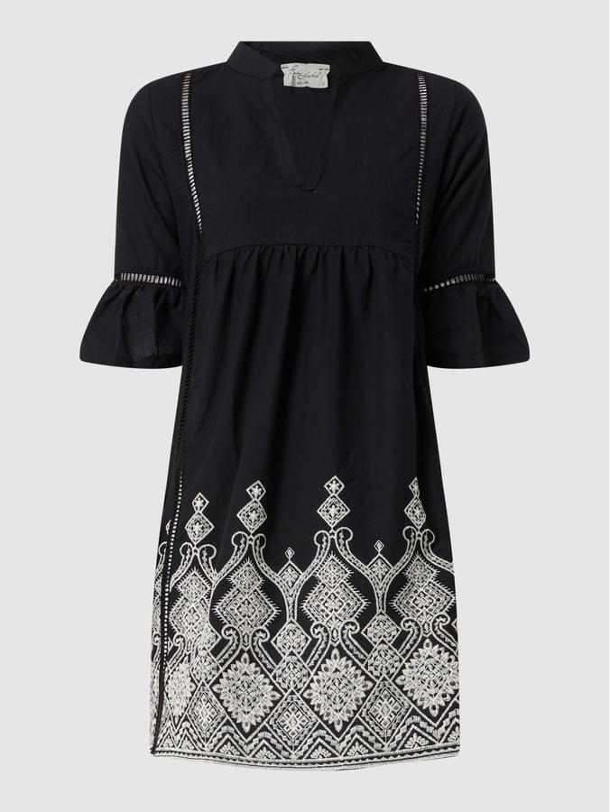Pink Label - Beachwear Embroidery Black