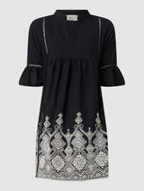 Pink Label - Beachwear Embroidery Black