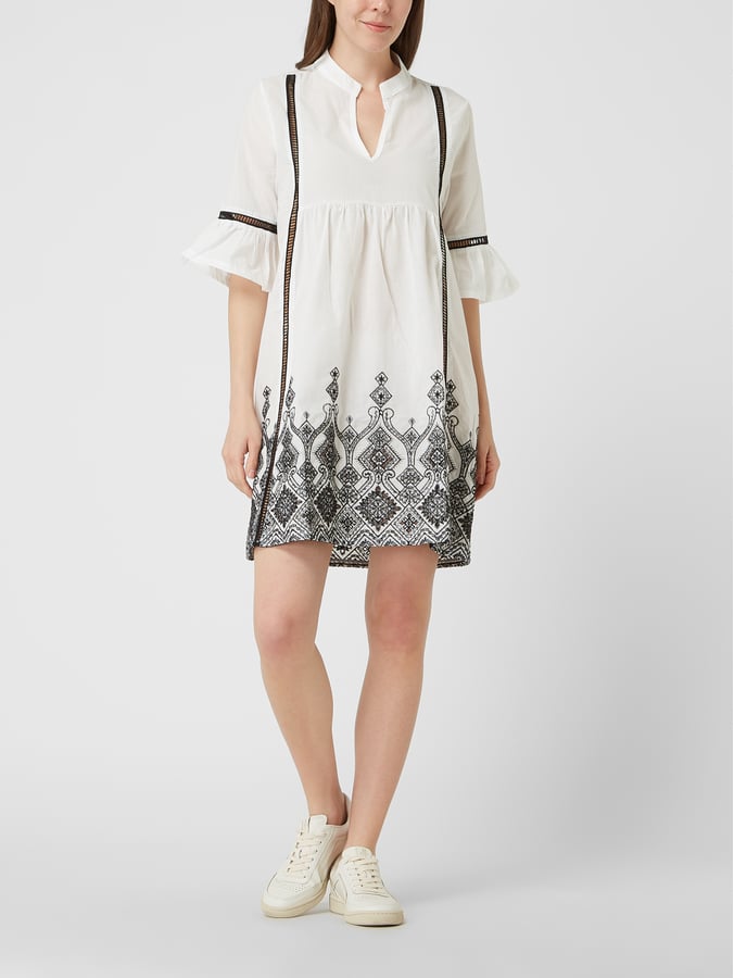 Pink Label - Beachwear Embroidery Black