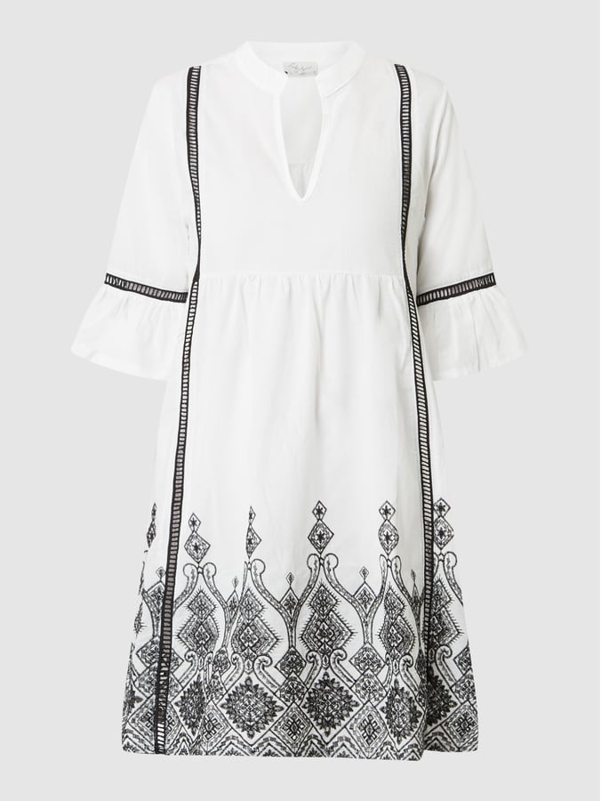 Pink Label - Beachwear Embroidery Black