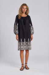 Pink Label - Beachwear Embroidery Black