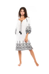 Pink Label - Beachwear Embroidery Black
