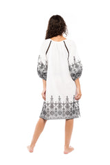 Pink Label - Beachwear Embroidery Black