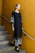 Pink Label - Beachwear Embroidery Black