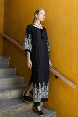 Pink Label - Beachwear Embroidery Black