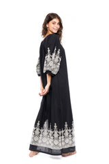 Pink Label - Beachwear Embroidery Black