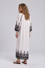 Pink Label - Beachwear Embroidery Black