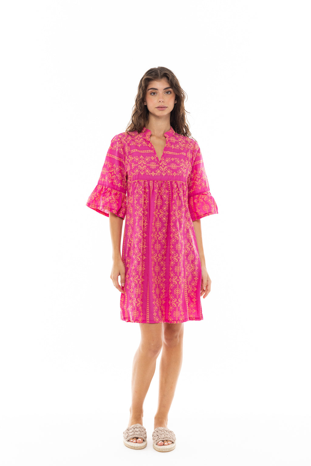 Pink Label - Beachwear Embroidery Orange