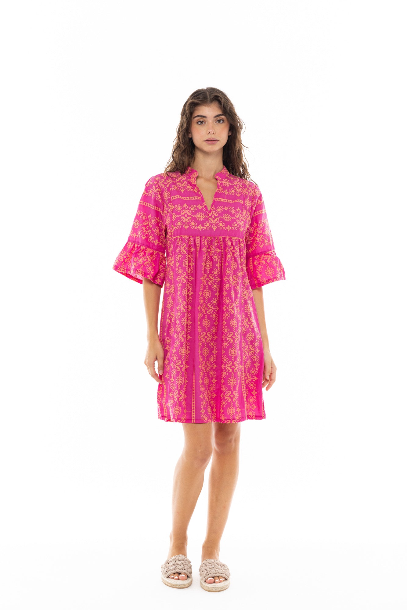 Pink Label - Beachwear Embroidery Orange