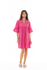 Pink Label - Beachwear Embroidery Orange