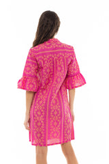 Pink Label - Beachwear Embroidery Orange