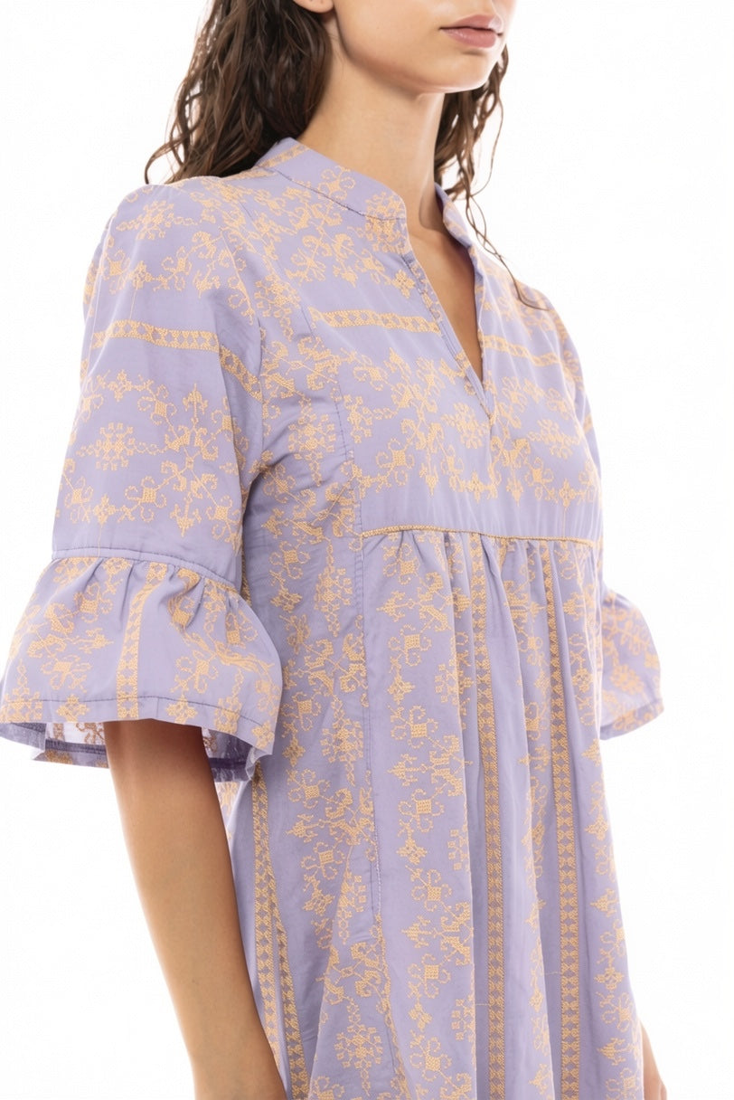Pink Label - Beachwear Embroidery Orange