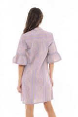 Pink Label - Beachwear Embroidery Orange