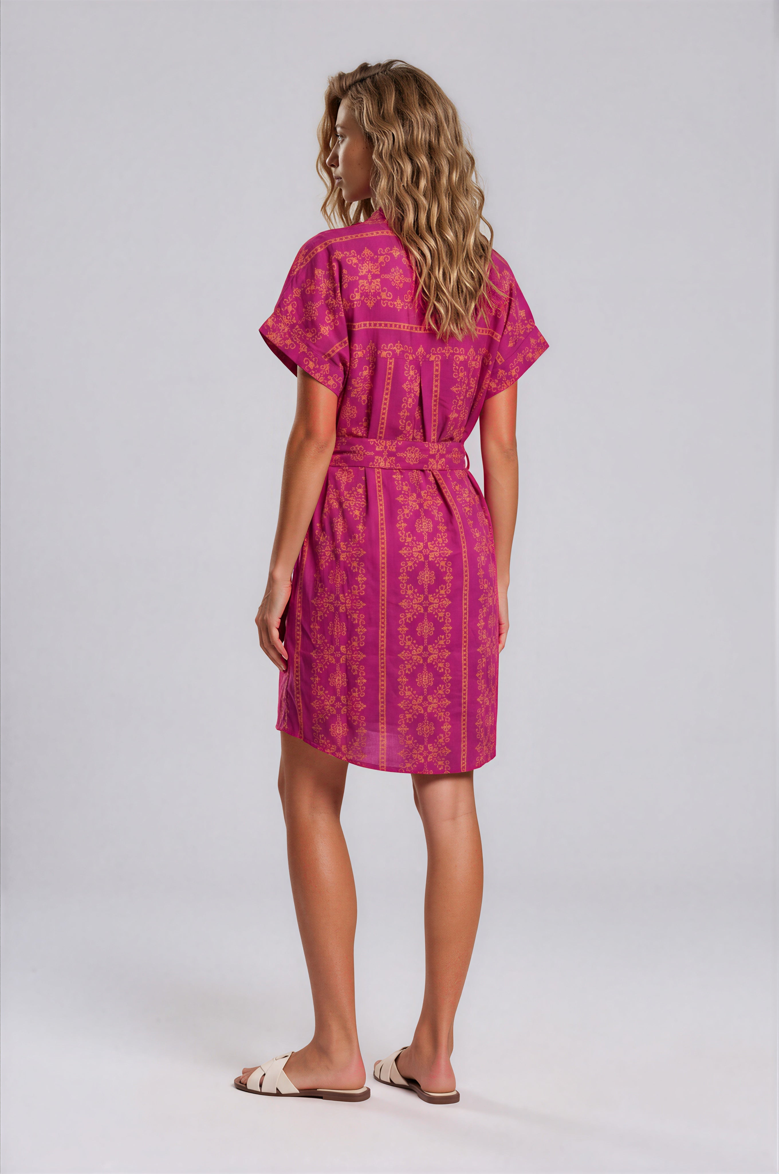 Pink Label - Beachwear Embroidery Orange
