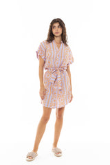 Pink Label - Beachwear Embroidery Orange