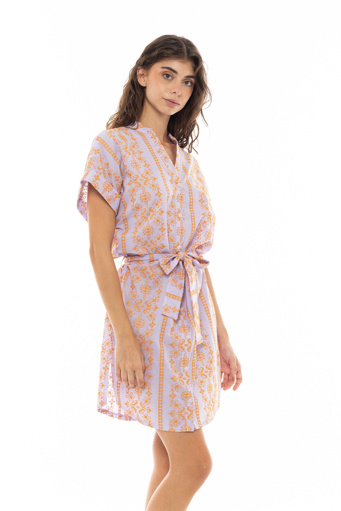 Pink Label - Beachwear Embroidery Orange
