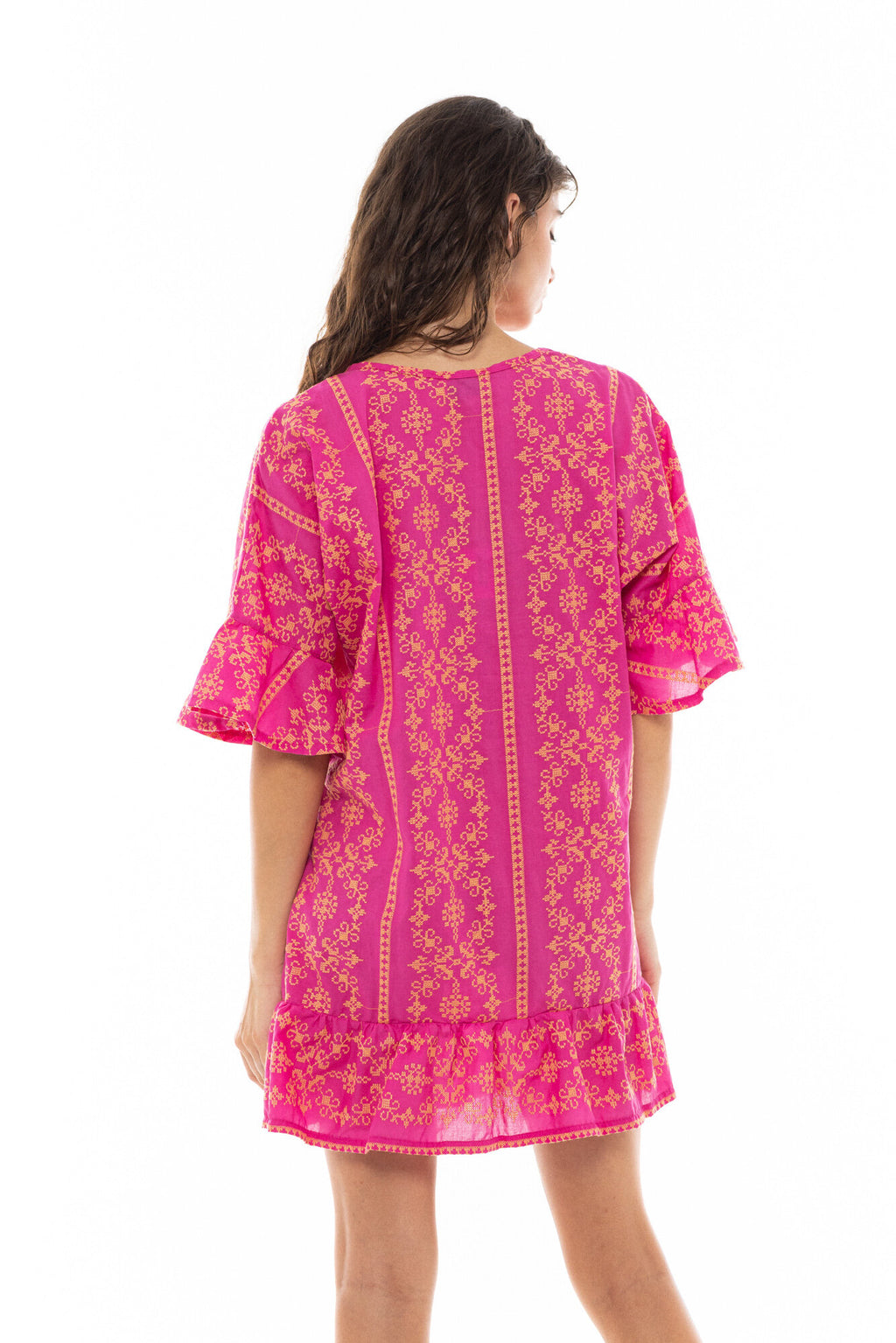 Pink Label - Beachwear Embroidery Orange